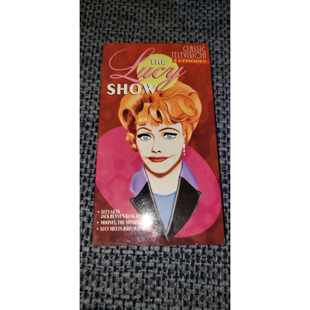 The Lucy Show‎ VHS 3 Episodes Lucille Ball John Wayne Jack Benny 1998 Color